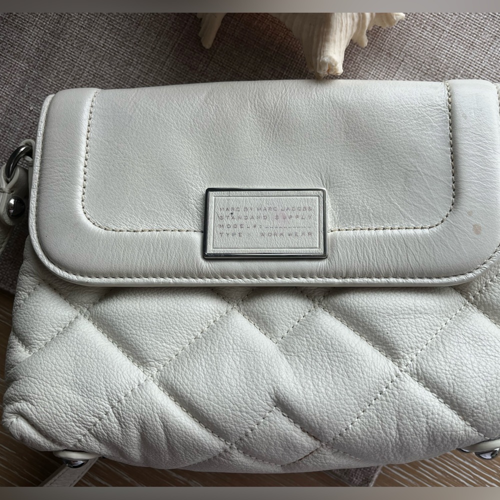 White Quilted Leather Shoulder Bag